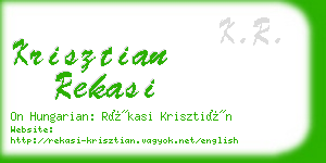 krisztian rekasi business card